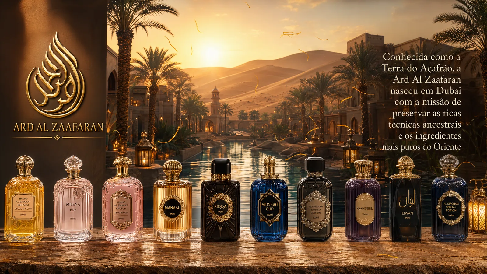 Ard Al Zaafaran — perfumaria árabe de luxo