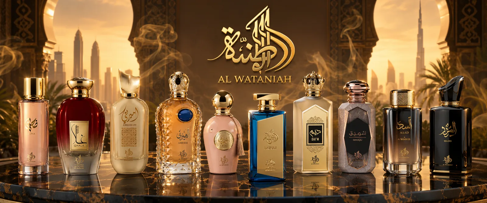 Al Wataniah — seleção de perfumes árabes
