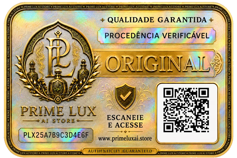 Selo oficial PRIME LUX — qualidade garantida, original e com procedência verificável